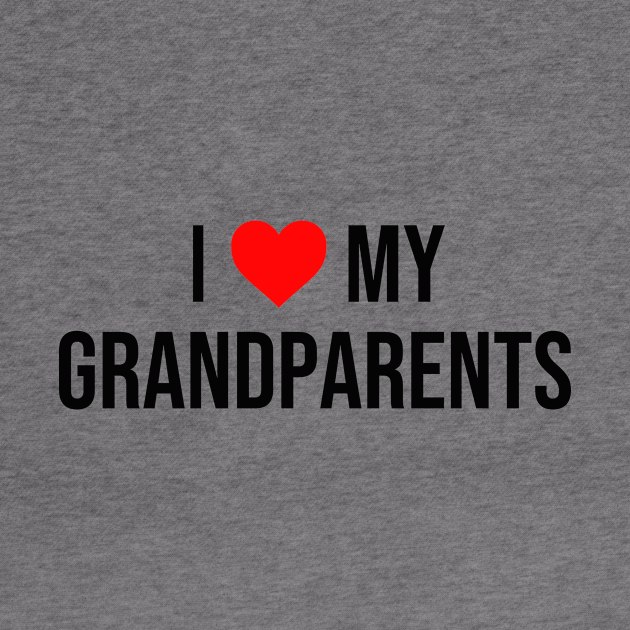 I Love Grandparents Heart My by Mellowdellow